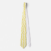 Australian Yellow Wattle Flowers Stripe Pattern Stropdas (Voorkant)