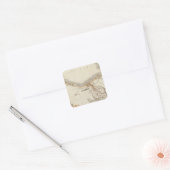 Australië 12 vierkante sticker (Envelop)
