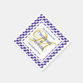 AUSTRALIE Aangepast Monogram Trouwpapier Servet (Hoek)