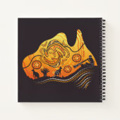 Australië Aboriginal Art Square Notitieboek (Achterkant)