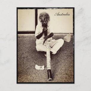 Australië, Aboriginal + Didgeridoo Briefkaart