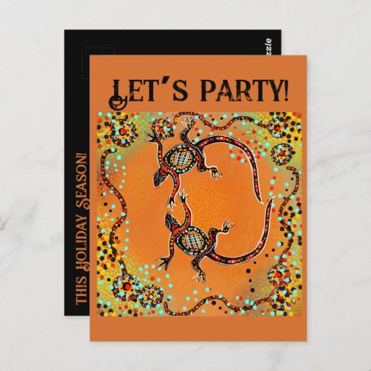 AUSTRALIË ART BRIEFKAART (Voorkant / Achterkant)