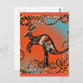 AUSTRALIË ART BRIEFKAART (Voorkant / Achterkant)