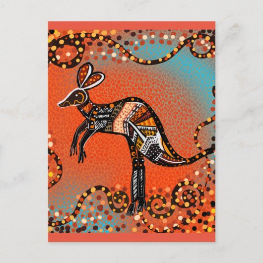 AUSTRALIË ART BRIEFKAART (Voorkant)