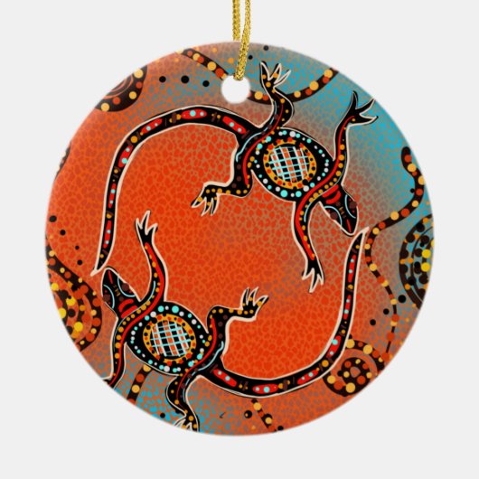 AUSTRALIË ART KERAMISCH ORNAMENT (Voorkant)