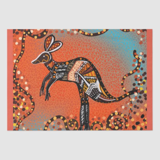 AUSTRALIË ART TISSUEPAPIER (Voorkant)