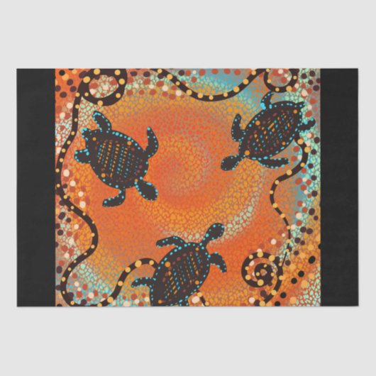 AUSTRALIË ART TISSUEPAPIER (Voorkant)