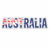 Australië, Australisch Sticker (Voorkant)