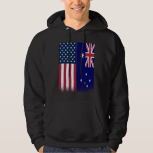 Australië Australische Amerikaanse Vlaggen Trots Hoodie