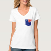 Australië, Australische vlag Fake Pocket T-shirt (Voorkant)