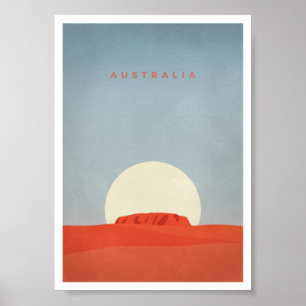 Australie avec Sunset & Ayers Rock/Uluru Poster
