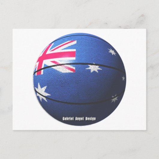 Australië Basketbal Briefkaart (Voorkant)