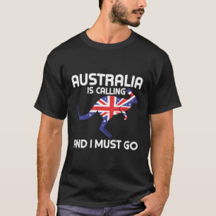 Australië belt en ik moet naar Kangoeroe Australië T-shirt
