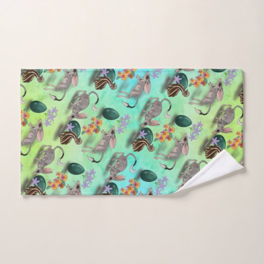 Australie Bilby de Pâques avec Emu & Egg (Serviette à main)