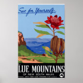 Australie Blue Mountains restauré Poster vintage (Devant)