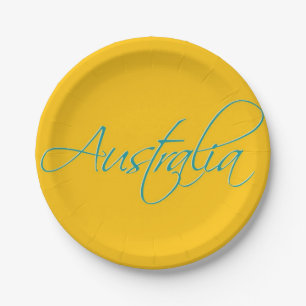Australië:Bord reispapier Papieren Bordje
