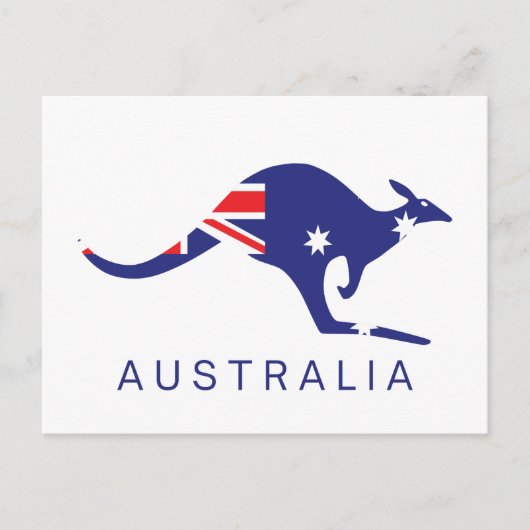 Australië Briefkaarten Kangaroo Flag Classic (Voorkant)