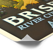 Australie Brisbane Affiche de voyage (Coin)