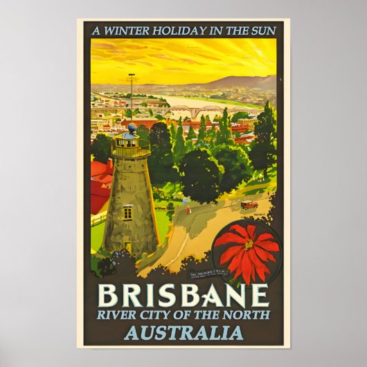 Australie Brisbane Affiche de voyage (Devant)