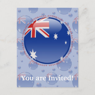 Australië Bubble-vlag Kaart