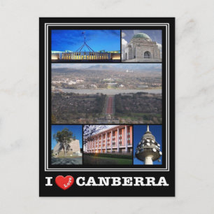 Australië - Canberra - I Love - Briefkaart