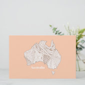 Australie Carte Souvenir Art (Debout devant)