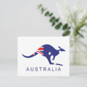 Australie Cartes postales Kangaroo Drapeau Classiq (Debout devant)