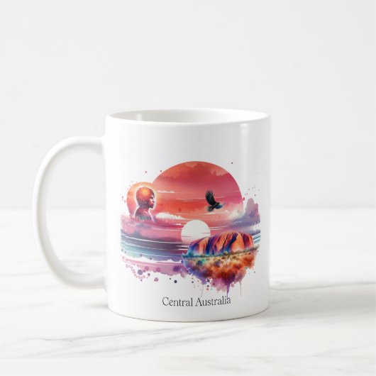 Australie centrale Café Mug (Gauche)