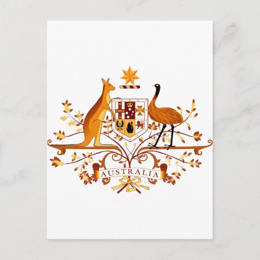 Australië COA Brown Briefkaart (Voorkant)