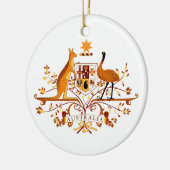 Australië COA Brown Keramisch Ornament (Links)