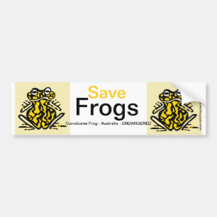 Australië - Cool Save FROGS - Natuur - Ecologie Bumpersticker
