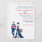 Australie Couple Faire-part de mariage (Devant)