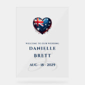 Australie Couple Heart Mariage Bienvenue (Recto)