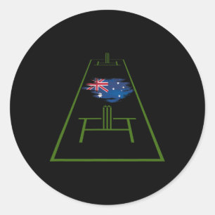 Australië Cricket Jersey Geel Cricket Australië Ronde Sticker