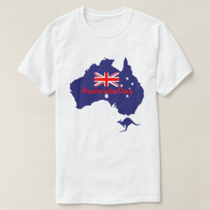 Australië Dag Vlagkaart T-shirt