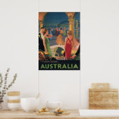 Australie, Dance Party, Poster Vintage voyage (Cuisine)