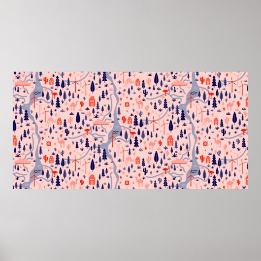 Australie design sans couture motif. Texte de déco (Devant)