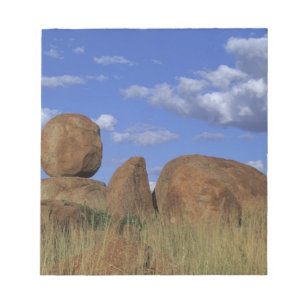 Australië, Devil's Marbles. Bolvormig zandsteen Notitieblok