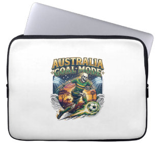 Australië Doel Modus Skelet Striker Naties Streetw Laptop Sleeve