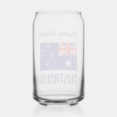 Australie Drapeau Australien Bleu Personnalisation (Verso)