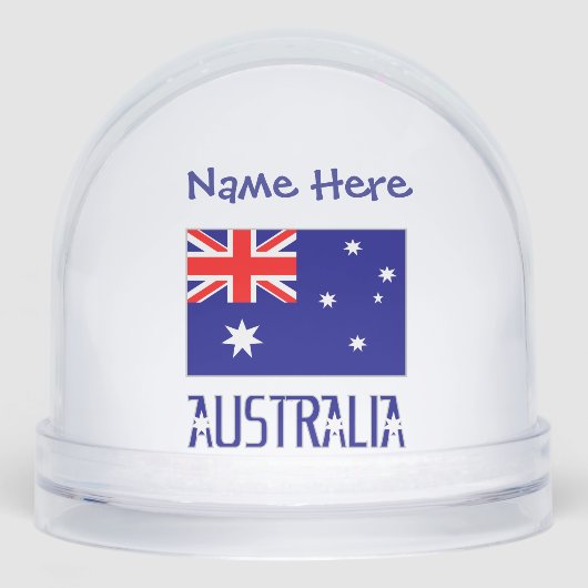 Australie Drapeau bleu Personnalisation (Avant)