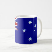 Australie Drapeau Chrome café Mug (Devant droit)