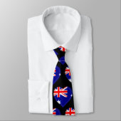 Australie Drapeau couleurs Motif de coeur Cravate (Attaché)