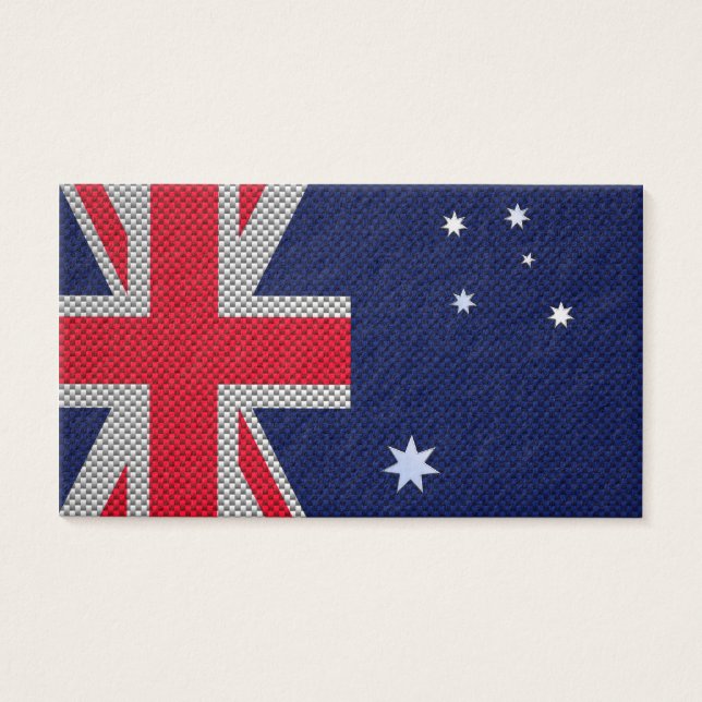 Australie Drapeau Design en fibre de carbone Style (Devant)