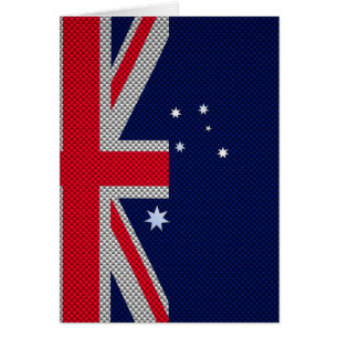 Australie Drapeau Design en fibre de carbone Style