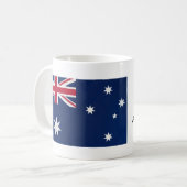 Australie Drapeau Mug avec nom d'hymne national (Devant gauche)