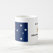 Australie Drapeau Mug avec nom d'hymne national (Centre)