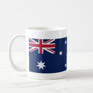 Australie Drapeau Mug avec nom d'hymne national