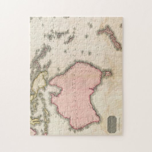 Australië en het zuidwestelijke deel van de Stille Legpuzzel (Verticaal)