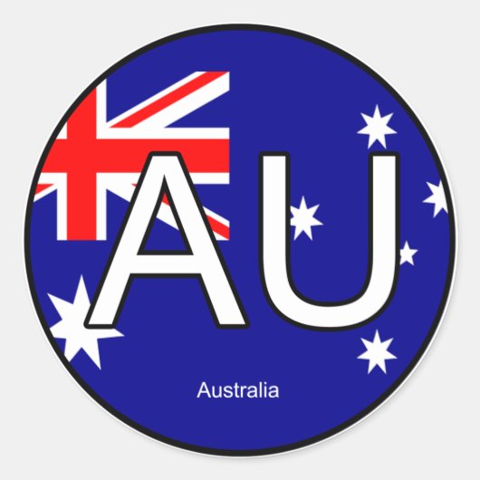 Australië Euro Sticker (Voorkant)